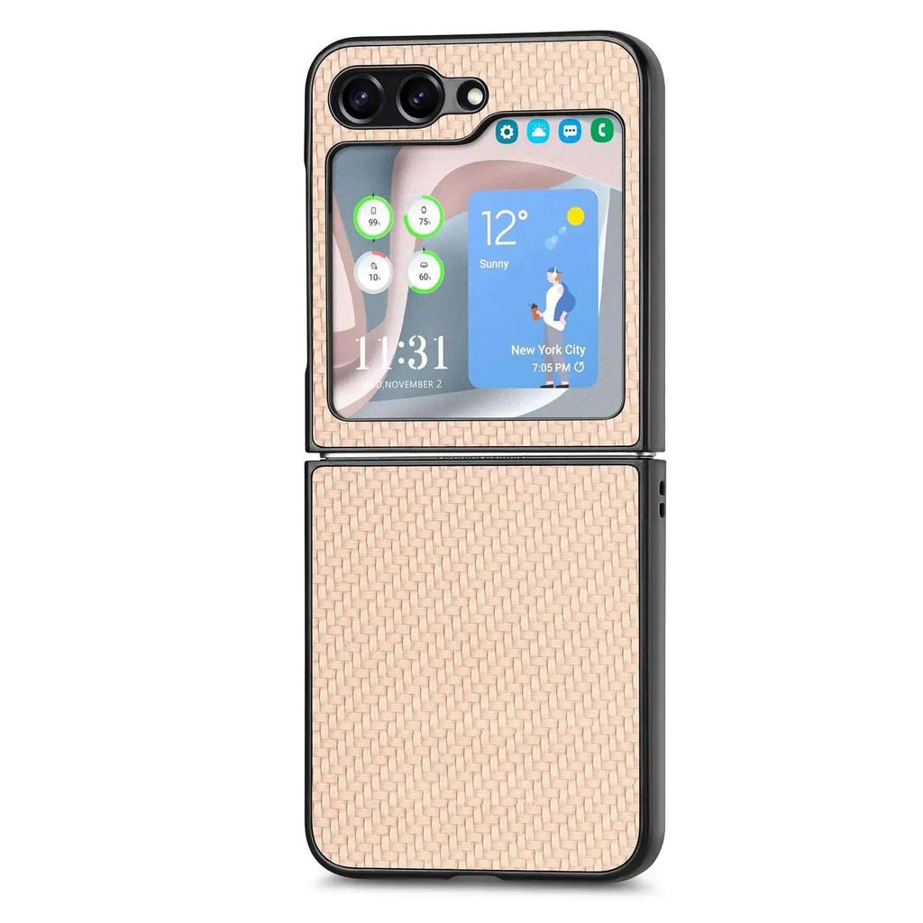 Flip Case for Samsung Galaxy Z Flip 6 5 4 3 2 Flip6 Flip5 Flip4 Flip3 Flip2 5G Ultra Slim Durable Hard PC Shell PU Leather Cover