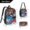 MGK Lost Americana Tour 2025-2026 School Bags Set for Boy Girl Pencil Boxes Backpack Sets with Lunch Box For School Daypack