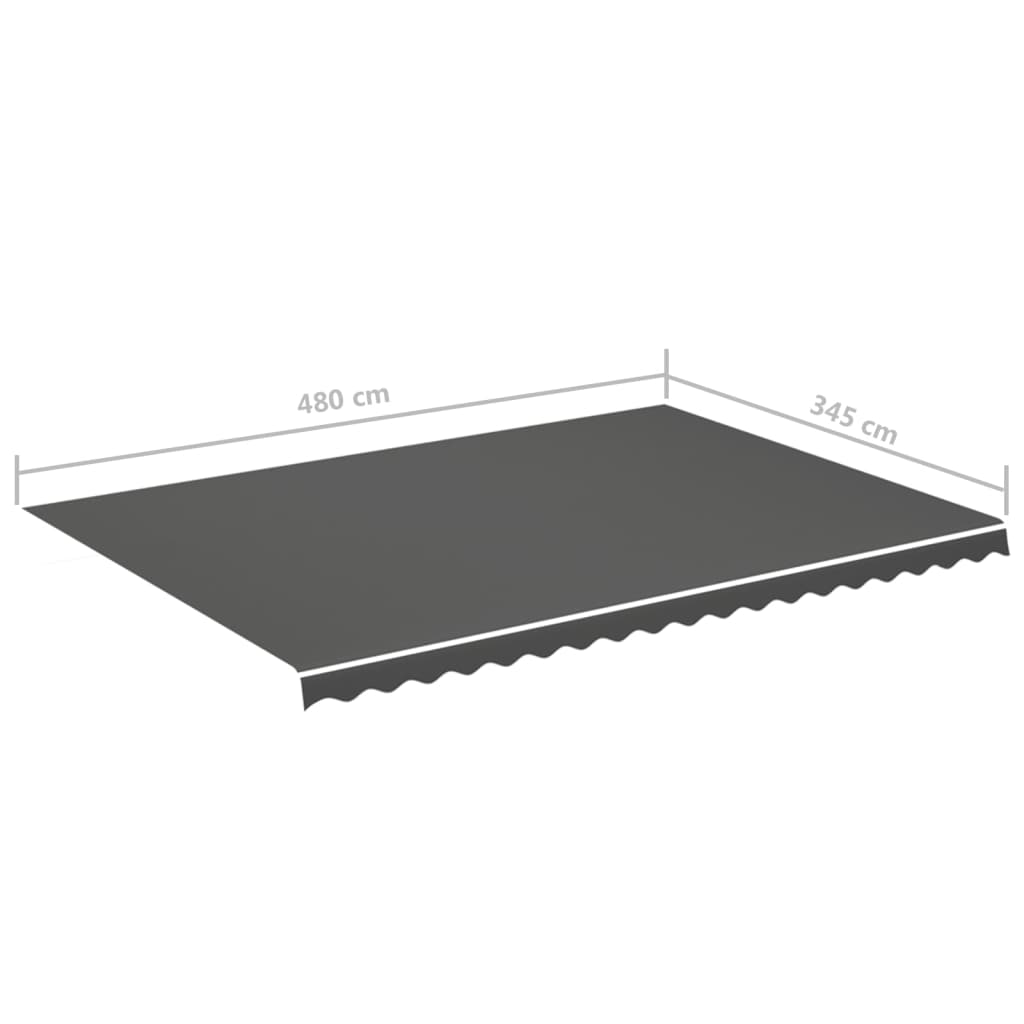 Awning Cover Anthracite 5x3.5 m