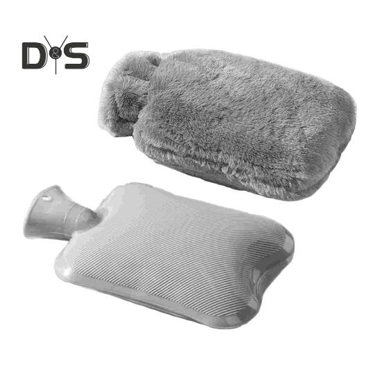 

2 шт./набор 1000/2000 мл мешок с горячей водой текстурированный герметичный горячий холодный компресс для спины шеи мышц плеч живота облегчение боли зимний согревающий мешок для рук и ног 1000ML серый