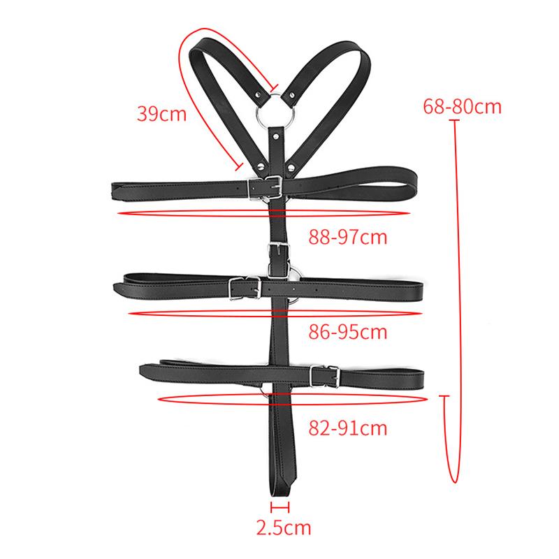 Sex Toys Leather Slave BDSM Bondage Belt Body Harness Binding Ropes Fetish Restraint Erotic Roleplay Sex Products For Couples Adult Games