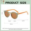 New Arrival 2-10 Years Kids Cute Round Sunglasses Boys Girls Baby Lattice Outdoor Children Fashion Cat Eye White Pink Shades