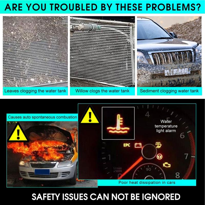 Car Engine Grill Filtering Mesh For Auto Front Vehicle Radiator Filtering Net For Sedan RV Preventing Stones Dirt And Leaves