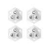 4Pcs Appliance Rollers Self Adhesive Casters Wheel Sticky Swivels Pulley Universals Wheel Small Appliance Slider