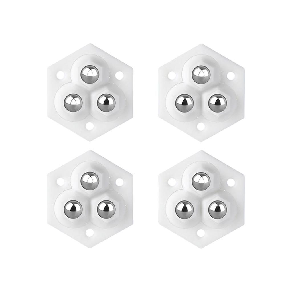 4Pcs Appliance Rollers Self Adhesive Casters Wheel Sticky Swivels Pulley Universals Wheel Small Appliance Slider