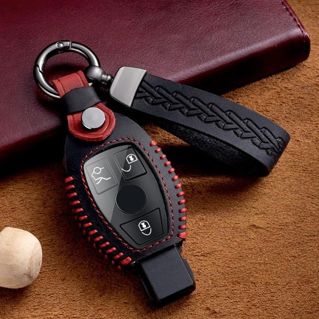 

Модный чехол-протектор для ключа автомобиля для Mercedes Benz A B C E Class GLS GLA GLK GLC CLS CLA AMG W204 W205 W212 W463 W176 B style чёрный