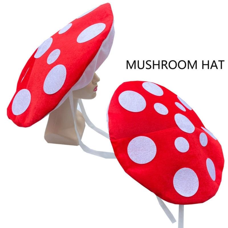 Kreativer Übergroßer Pilzhut Für Frauen Männer Unisex Rollenspiel Kopfbedeckung Hut Halloween Party Kostümzubehör
