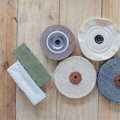 28cm Leather Strop, 150g, Blue Stick (for a Mirror Finish) and White Stick (for a Medium Polished Finish), Leather Knife, Rouge Stick, Long-lasting Sh