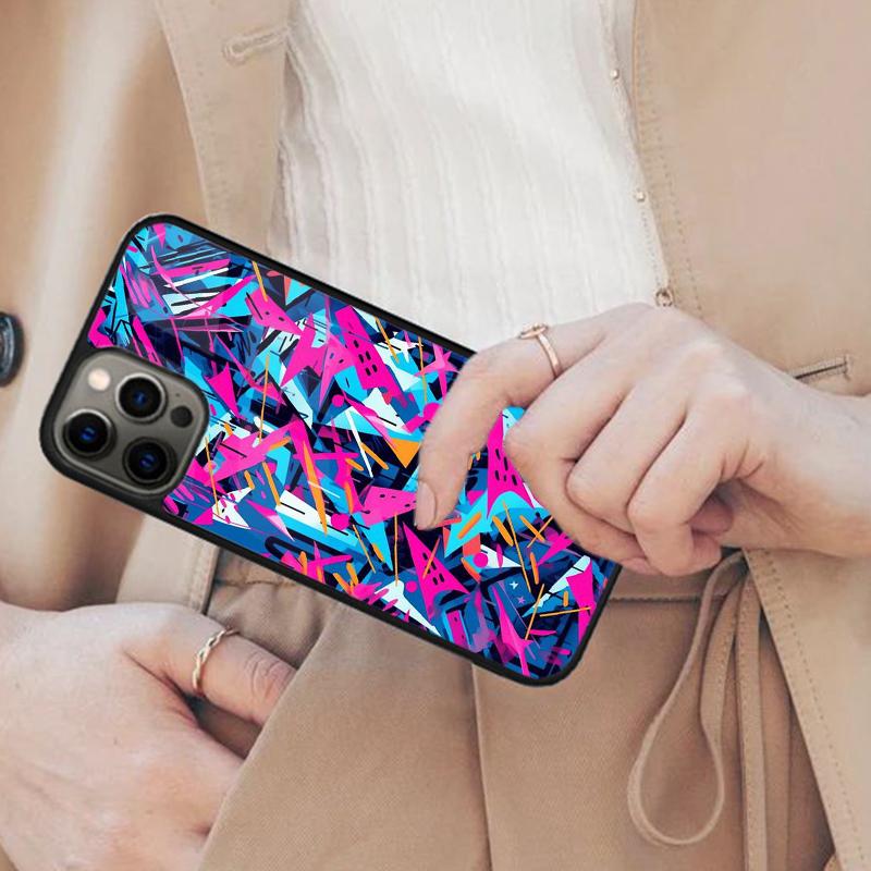 Colorful Lines Abstract Graffiti Art Magnetic Phone Case For APPLE iPhone 17 Air 16 14 13 12 Pro Max 15 Plus MagSafe Cover
