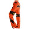 Adult Halloween Print Loose Fit Casual Pajama Pants No Drawstring for Sleep