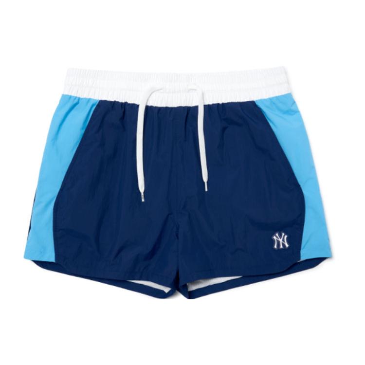 New MLB New York Yankees Casual Shorts Women's Marine Blue 3FSMB0223-50NYL