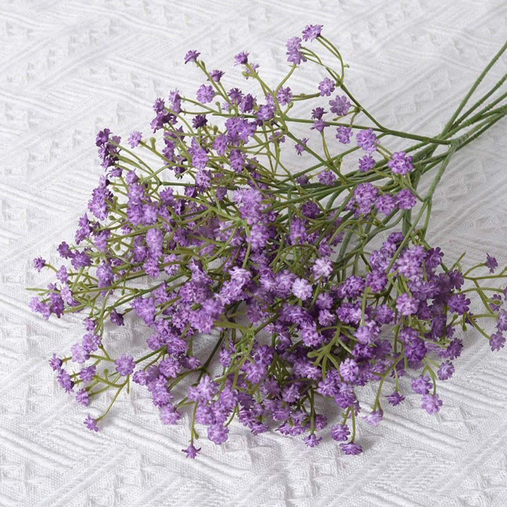 Soft Rubber Gypsophila Flowers 52cm Length Simulated Flower Wedding Party Decoration