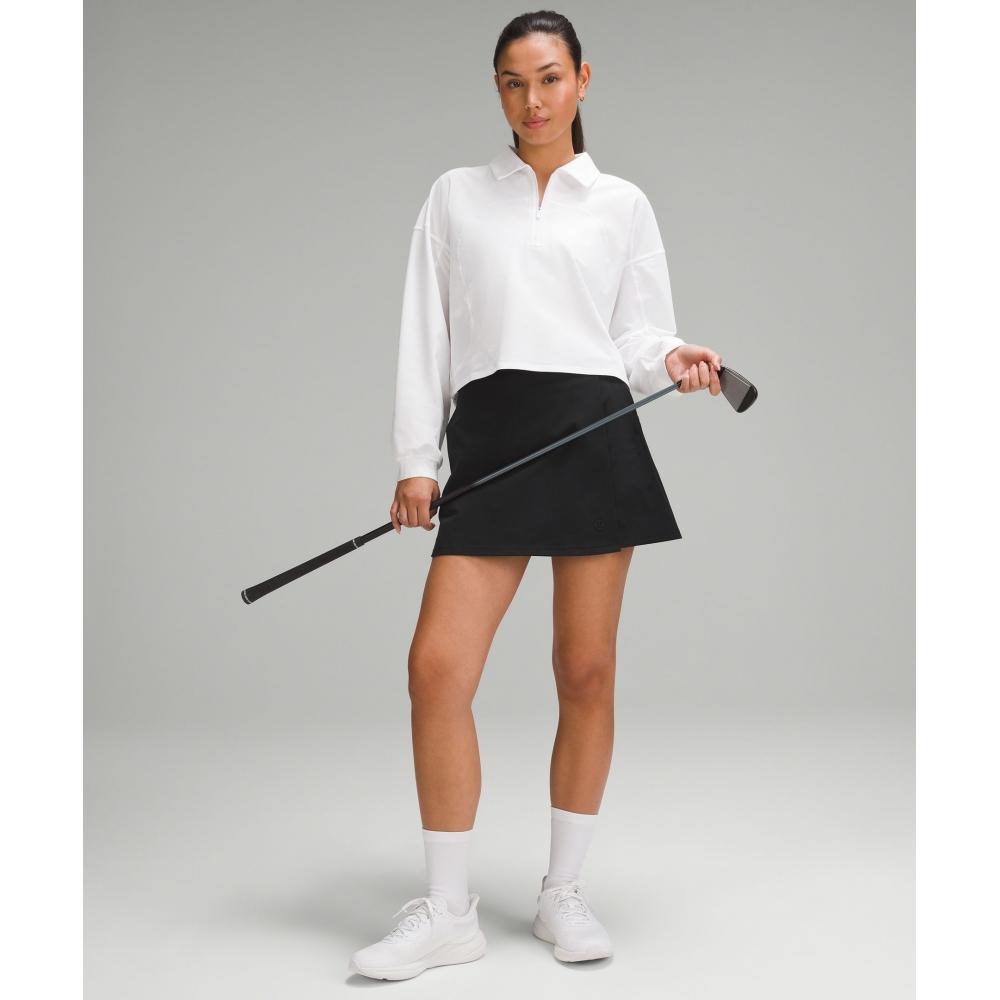 Lululemon Wrap Front Mid Rise Golf Skirt Black