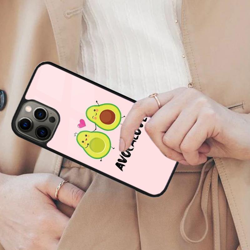 

Cartoon Avocado Bumper Magnetic Phone Case For APPLE iPhone 17 Air 16 14 13 12 Pro Max 15 Plus Wireless Charge MagSafe Cover iPhone 14