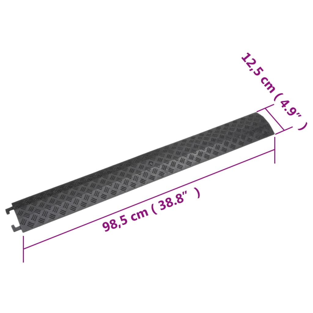 Cable Bridges 2 Pcs 98.5 Cm Black