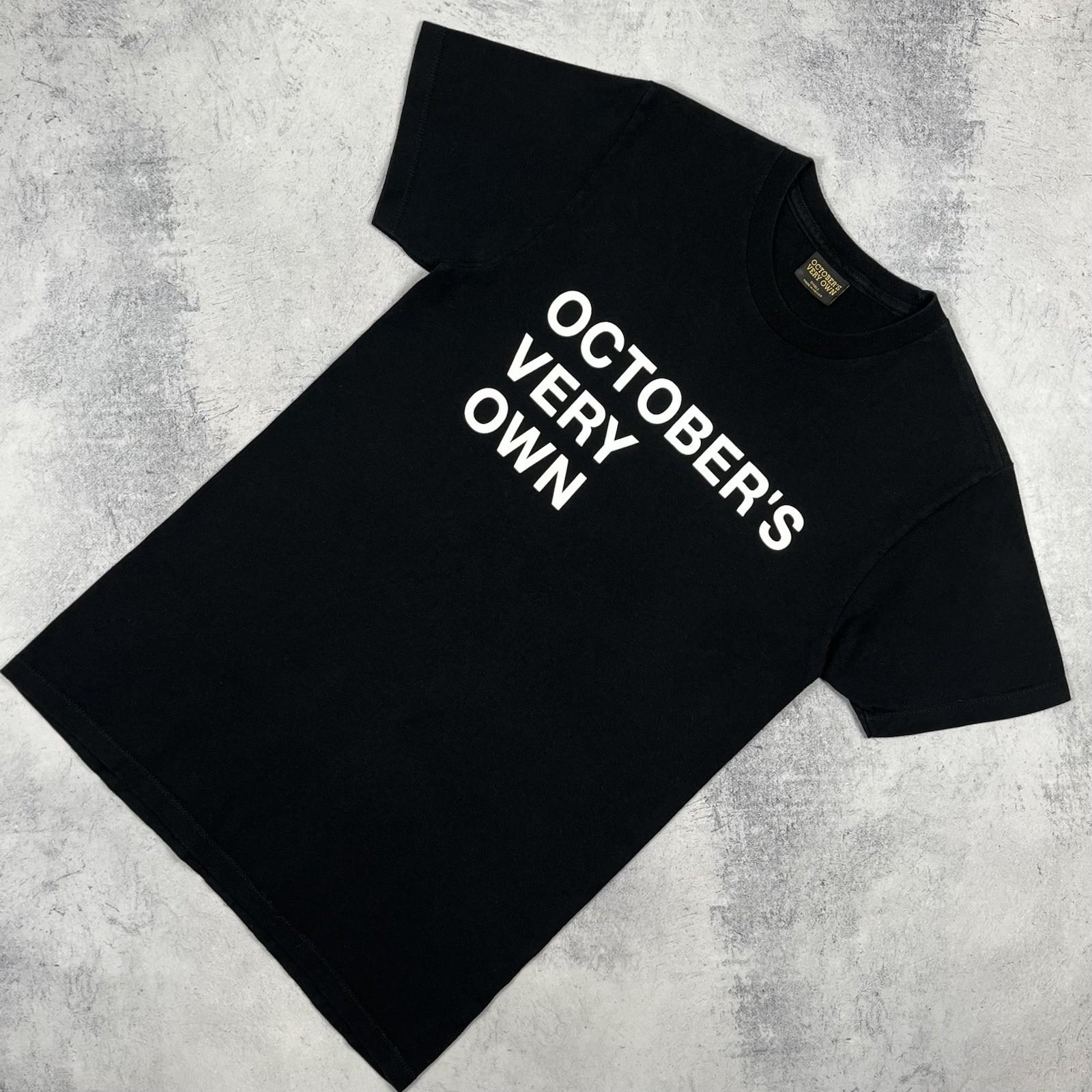 Rare Drake Octobers Very Own OVO Big Logo Short Sleeve T Shirt Size Small Black Unisex T-Shirt XL