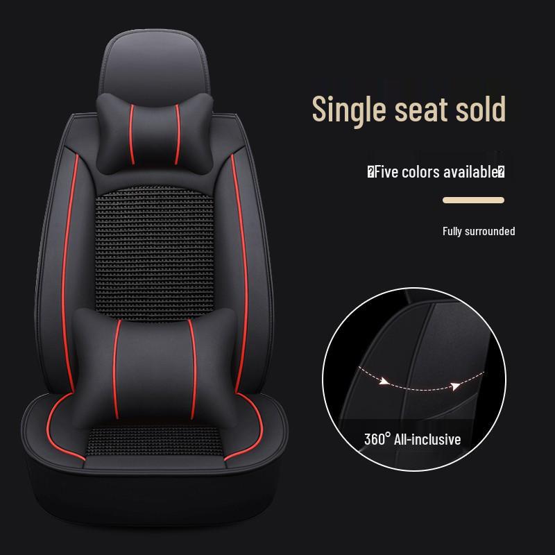 Uniwersalny Pokrowiec na Fotel Samochodowy Pełny Oplot dla Kierowcy i Współkierowcy - Na Wszystkie Pory Roku, Pasuje do Sedana, SUV-a, Pickupa, Vana