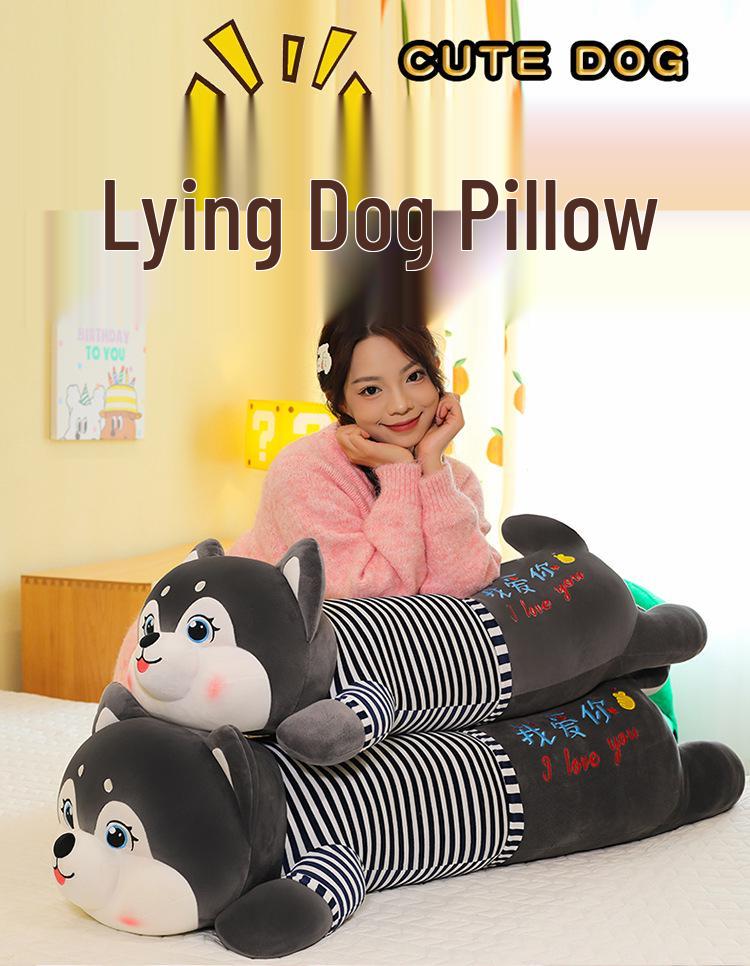 Husky Shiba Inu Plush Pillow: Cute Gift for Boyfriend/Girlfriend