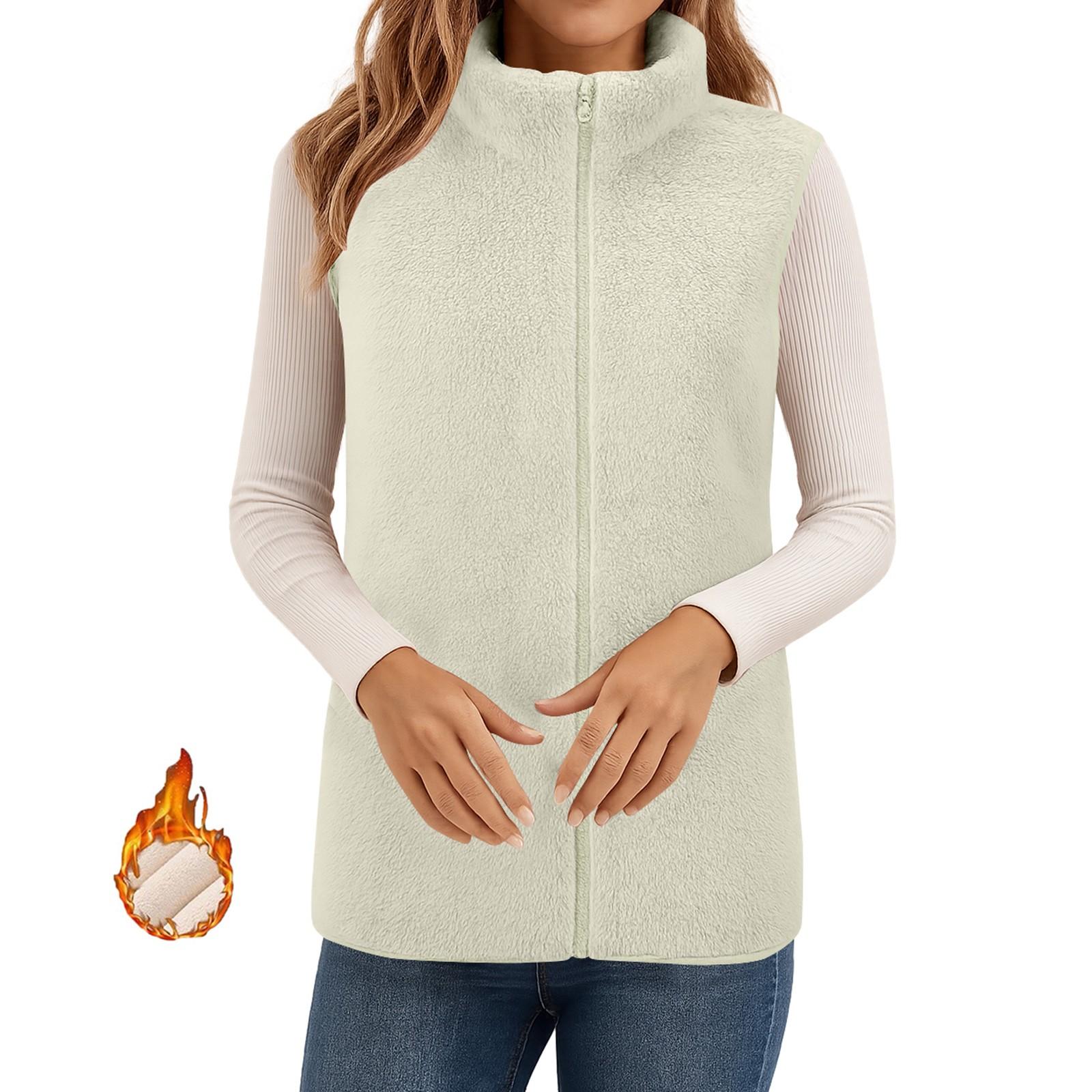 

Женские зимние пальто Теплые плюшевые куртки Кардиган с открытой передней частью и длинными рукавами Модная пушистая верхняя одежда S белый