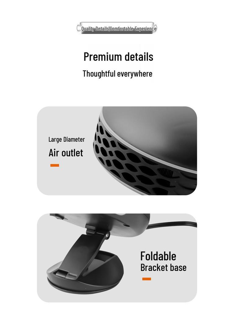 Multifunctional Car Heater and Defroster: Rapid Interior Heating and Defogging Hot Air Blower