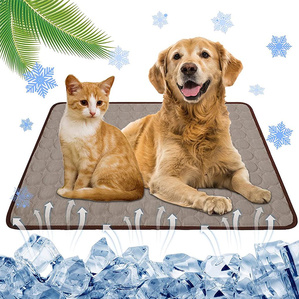 Pet Mat Cooling Water Absorbing Pet Pad Foldable Portable Animal Mat for Summer