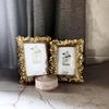 1Pc American Retro Golden Palm Leaf Picture Frame - Decorative Gift, for Table Display & Wall Hanging