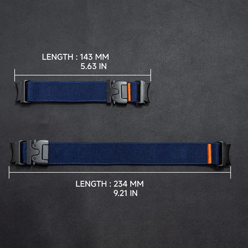 Elastic Nylon Band for Samsung Galaxy Watch 7 6 5 4 40mm 44mm/5 Pro 45mm Parachute Buckle Bracelet Galaxy Watch 6 4Classic Strap