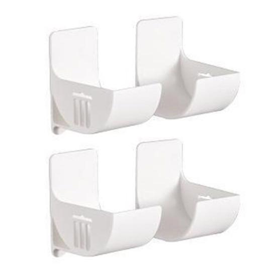 

4 шт. настенных стеллажей для хранения мусорных мешков, простая установка, многоцелевые зонты, пластиковые органайзеры для оберток белый