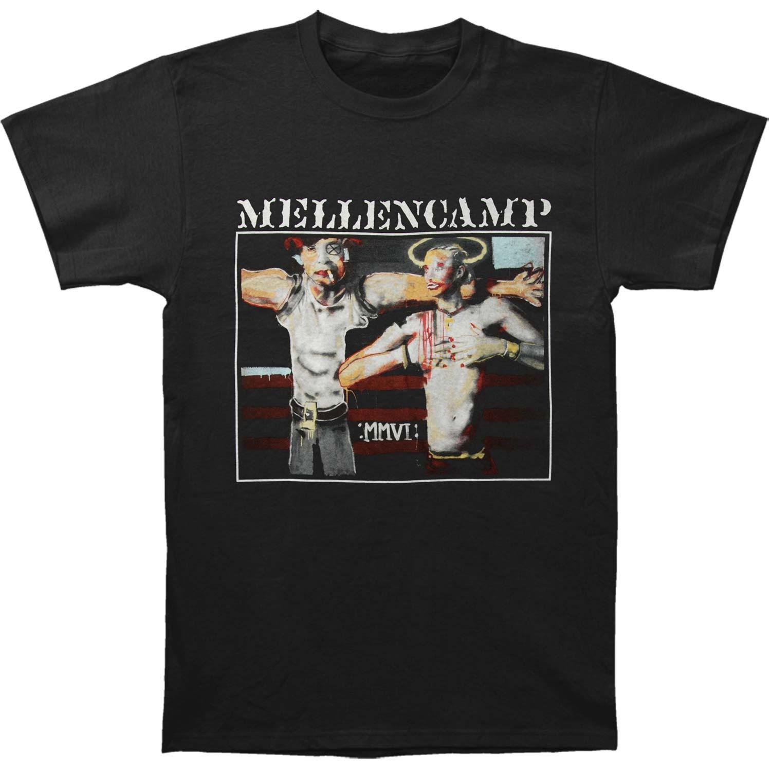 Men s John Mellencamp MMVI T-shirt Medium Black XXL