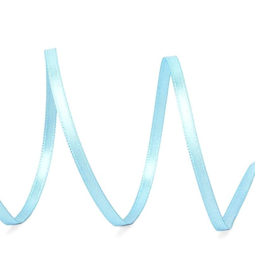 Multi-purpose 50Yards/Roll Thin Ribbon 3MM Double-Sided Balloon Ribbon Solid Color Flower Packaging Ribbon Gift Wrapping