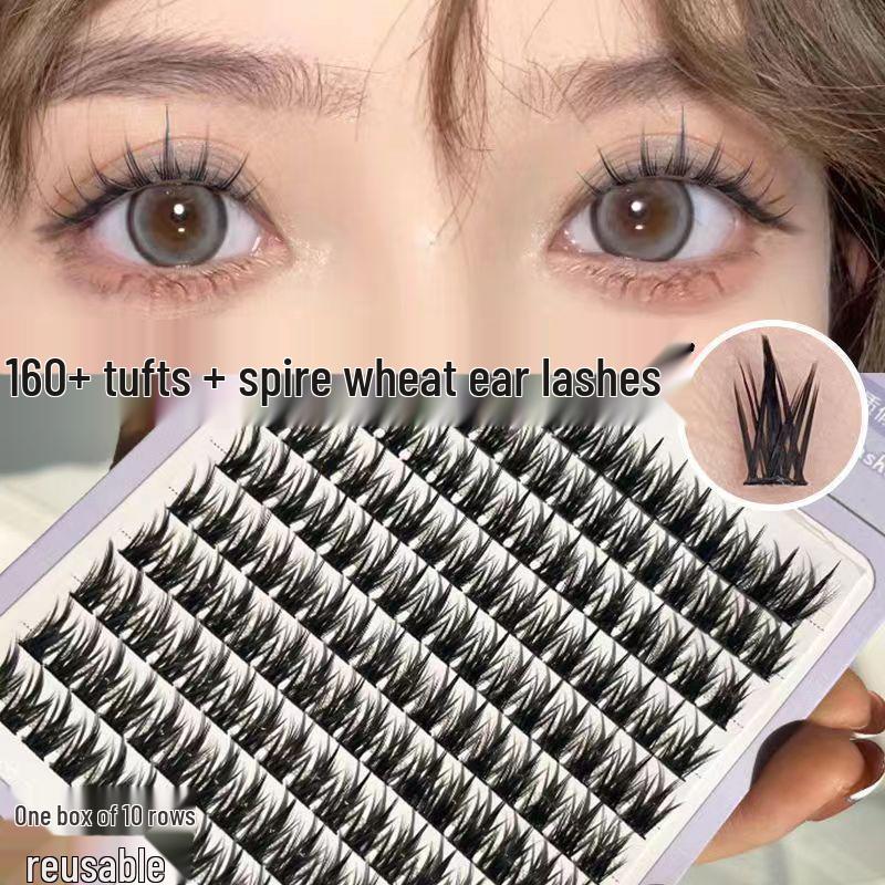 XOYO Self-Adhesive Lazy-Eyelash Clusters: Large Capacity, Dense Segmented Spire Design for Beginners.
