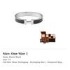 HERMES Clic HHClic H Bangles Unisex Matte Black H703203FB01