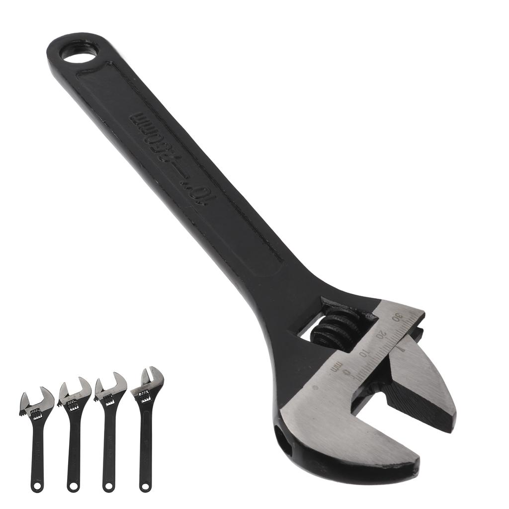 6/8/10/12inch Car Jaw Adjustable Wrench 45 Steel Larger Knurl Hanging Hole Professional Heavy Duty Handheld Removal Tools