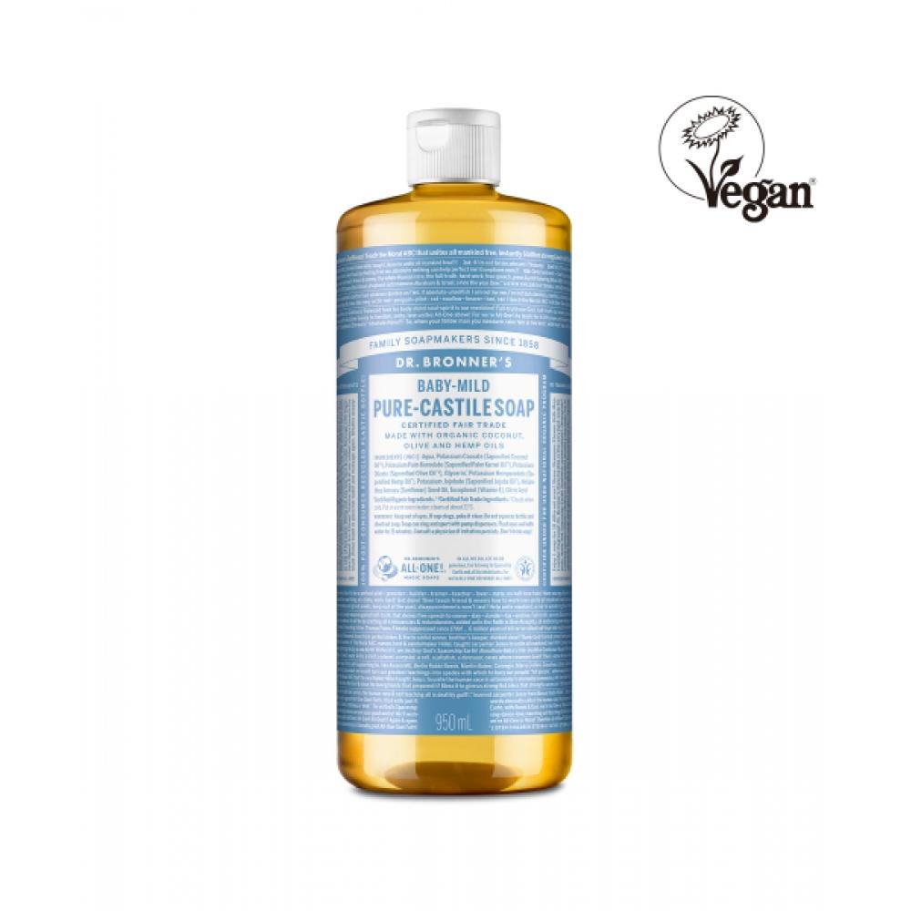 Dr.bronner S [face   Body cleanSer] Baby Mild Pure caStile Soap 950 Ml Baby 950 ml