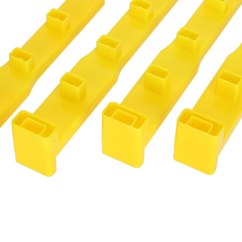 4Pcs Yellow Queen Rearing Frame Bar Plastic Queen Rearing Kit  Apiary Management