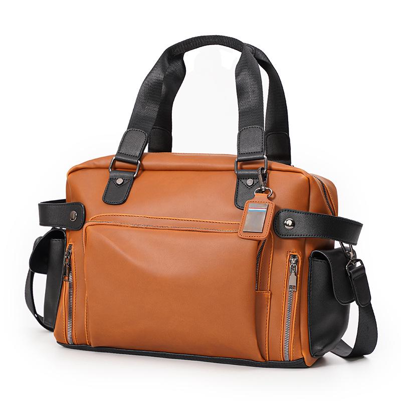 Korean Retro Men's Handbag: Trendy Document & Laptop Messenger Bag