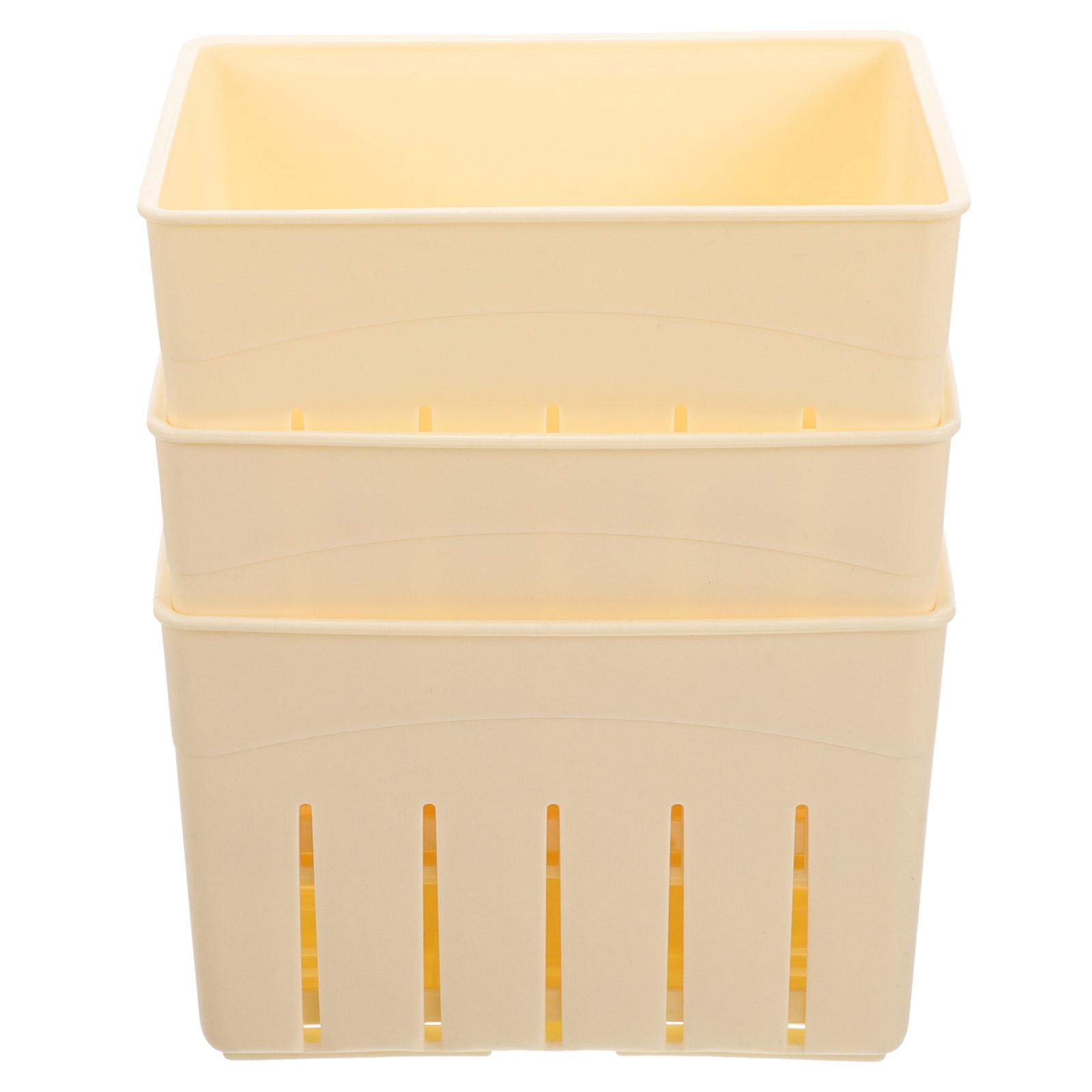 

3 шт. домашний сыр тофу тофу пресс-форма для прессования пластина для изготовления форм ламинирование пресс-форма для масла кухонный инструмент светло-желтого