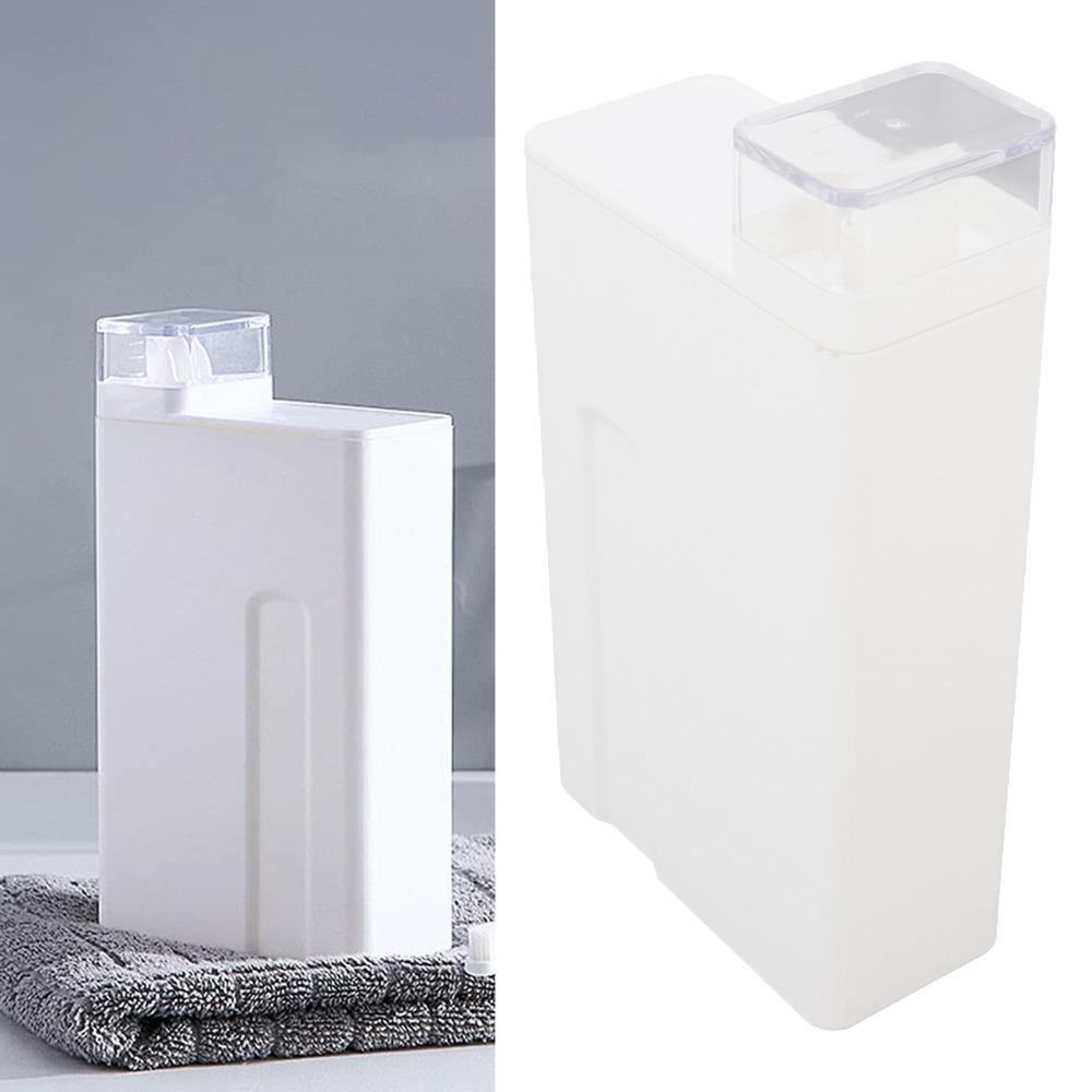 Plastic Laundry Detergent Dispenser White Leak-Proof Dispenser Bottle Durable Reusable Liquid Soap Dispenser Household Use