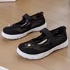 Middle-aged Mother Shoes Summer New Breathable Mesh Velcro Casual Shoes Wide Last Embroidered Middle-aged and Elderly Walking Shoes