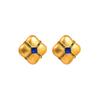 Frauen Retro Quadratische Ohrstecker Titan Stahllegierung Anhänger Ohrringe Acryl Kristall Perle Geometrische Ohrschmuck