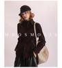 Autumn-Winter Women's Washed Corduroy Slim Fit Long Sleeve Shirt