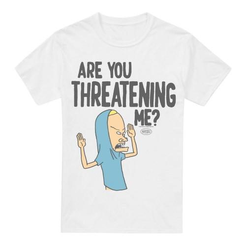 Beavis & Butthead Mens Are You Threatening Me? T-Shirt