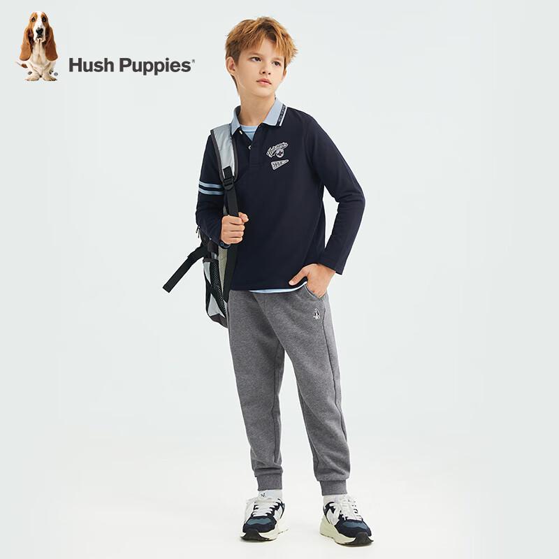 Hush Puppies Boys' Classic Long Sleeve Polo T-Shirt