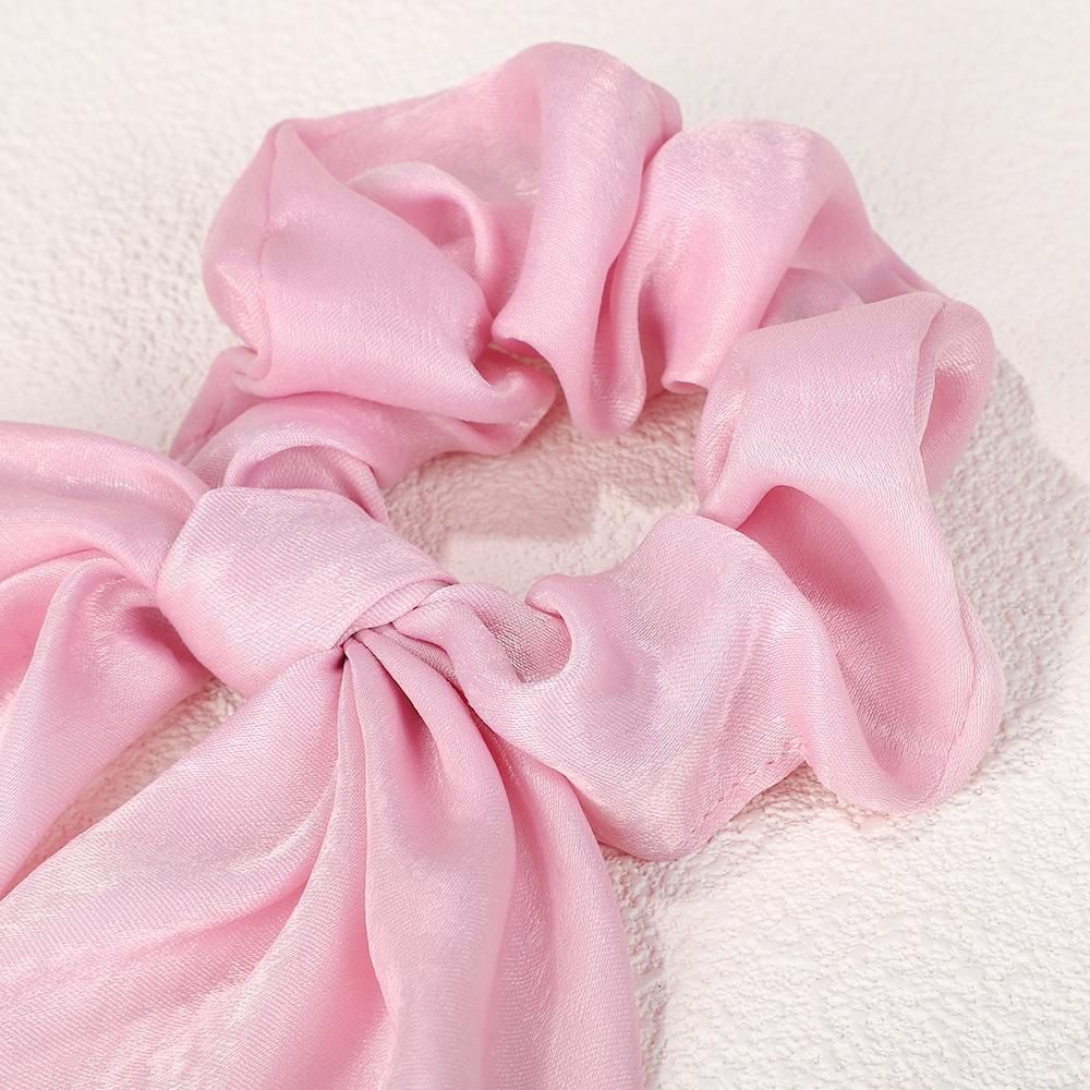 3pcs/set Elegant Chiffon Long Ribbon Hair Scrunchies for Women Girl Spring Ponytail Holder Hair Ties Hair Rope Bowknot Headwear