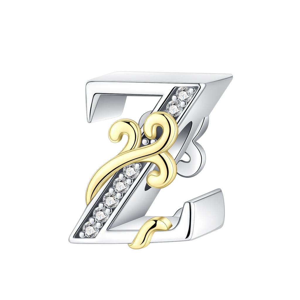 Copper Full Series Of A-Z Letters Pendant Charms For Originalbracelet Charm Necklace Diy Female Jewelry