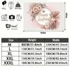 Party Backdrop Birthday Floral Pink Photo Booth Background Front Door Decor