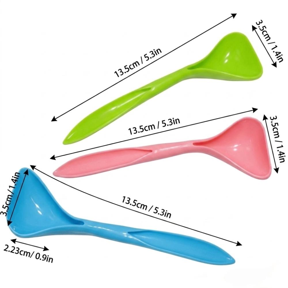 3 pcs Small Size Wet Food Scoop Polymer Long Handle Pet Spoon Can Leftover Cleaning