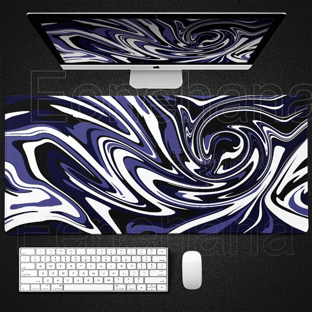 Xxl HD Strata Liquid Art Mouse Pad Computer Laptop Anime Keyboard MouseMat Large Colorful Desktop Expansion Pad Gamer Decoracion