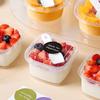 Disposable Dessert Pudding Cups with Spoons