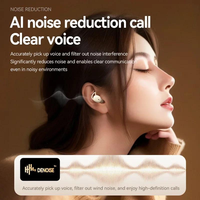 M72 Wireless Sleep Mini Bluetooth 5.3 Touch Cotrol In Ear Earphones Comfortable Noise Reduction Office Earphones